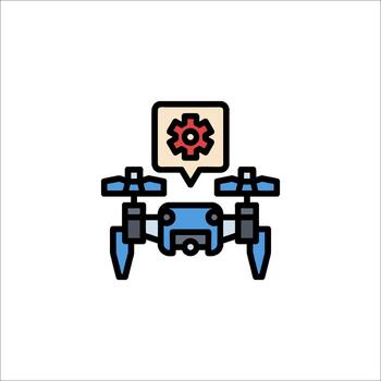 automatizado zumbido con configuración indicador vector