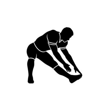 Athlete Dynamic Stretching vector