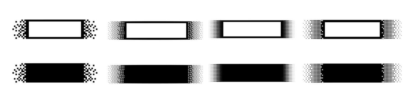 resumen píxel Arte bandera con geométrico patrones vector