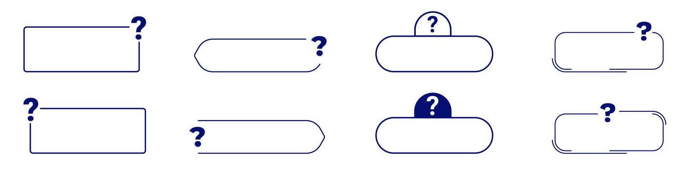 minimalista examen modelo diseños presentando pregunta marcas vector