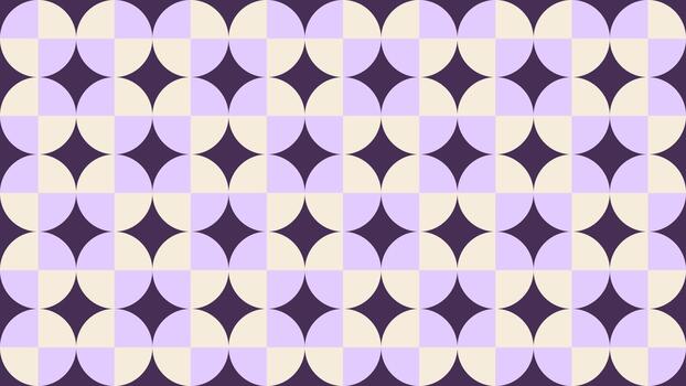 geometric pattern with repeating circles and quarter shapes. Retro color palette, modern abstract background for packaging, posters and branding. vector