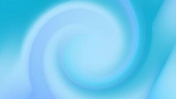 abstrakt ljus blå virvla runt lutning bakgrund med slät cirkulär strömma och mild glöd, skapande en färsk och lugnande humör. perfekt för modern mönster med generös kopia Plats. video