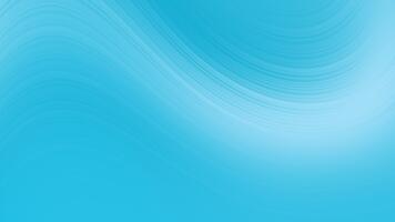 astratto turchese blu pendenza con morbido simile a un'onda Linee e liscio circolare fluire. pulito moderno sfondo con calma umore e largo copia spazio per disegno, tecnologia, o benessere uso. video