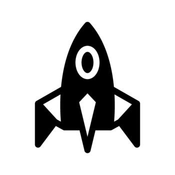 Rocket Launch Icon vector