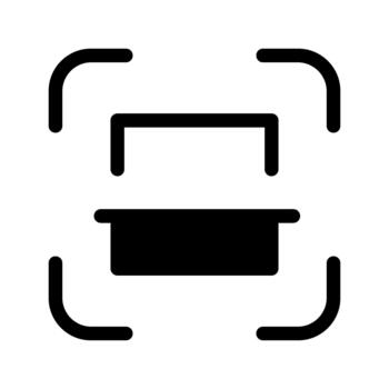 Scan Document Process Icon vector