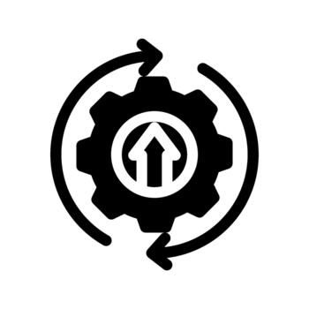 continuo lazo ciclo icono vector