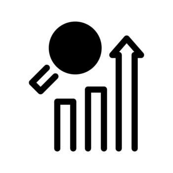 Graph Analytics Chart Icon vector