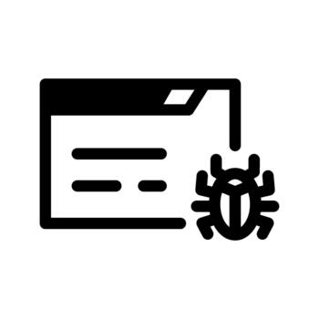 error software error icono vector