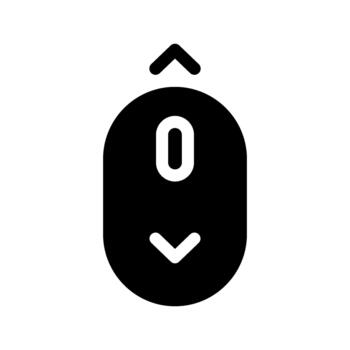 ratón Desplazarse entrada icono vector