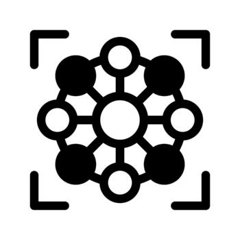 modelo reconocimiento icono vector