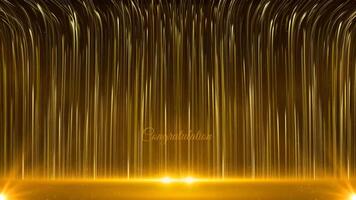 abstrakt gyllene bakgrund för årsdag video