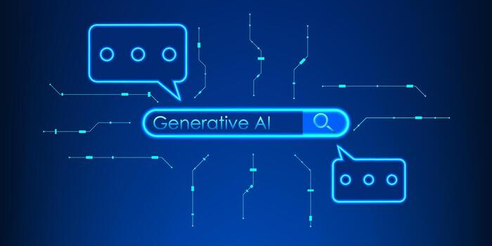 AI Prompt Data Processing Technology Background, User Typing Commands into Artificial Intelligence System, Data Input, Machine Learning Command Processing, Neural Network Analysis vector