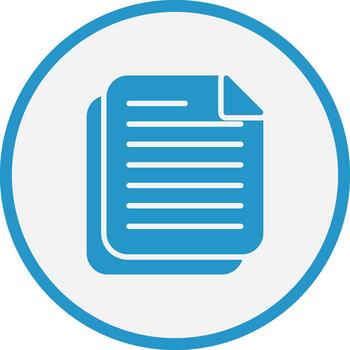 Document Coded UI Symbol Mark vector