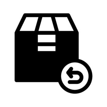 Return Refund Reverse Icon vector