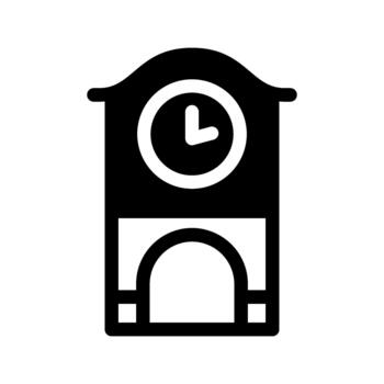 reloj cronometraje pared dispositivo icono vector