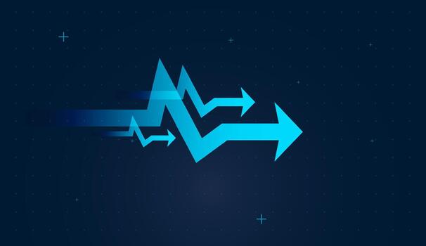 blue arrows indicating data movement vector