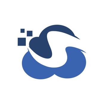 s cloud tech logo vector