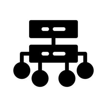 base de datos almacenamiento datos icono vector