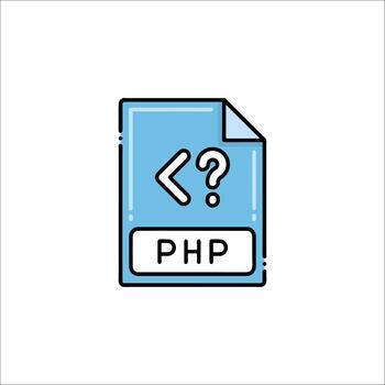 php archivo icono programación idioma web desarrollo, software vector