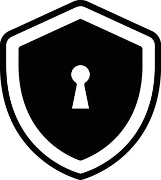 seguridad proteger icono sólido vector