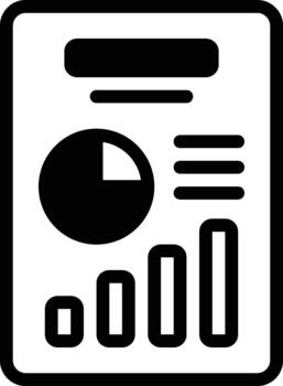 móvil analítica tablero sólido vector