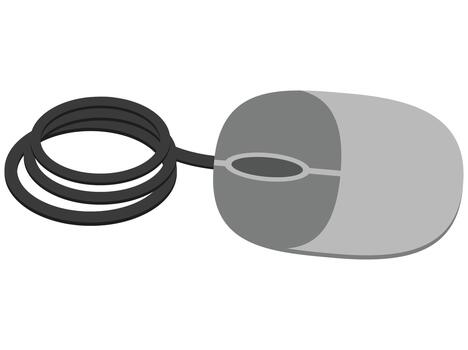 Computer Mouse Cable Clip Art vector