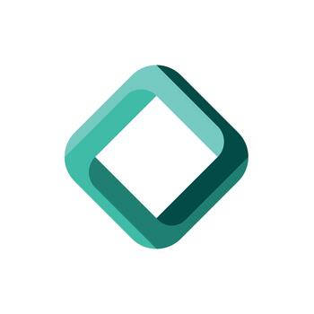 degradado hexagonal logo diseño vector