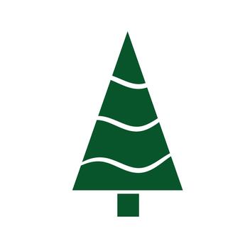 Christmas tree split vector