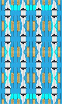 Modern Abstract Shape Pattern vector