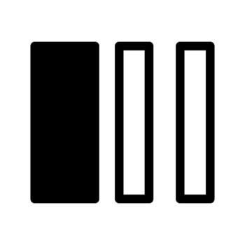 rectángulos geométrico forma icono vector