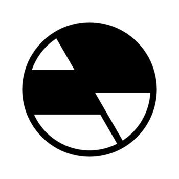 Pie Chart Data Statistics Visualization Icon vector