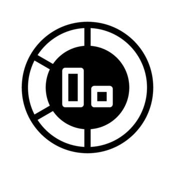 Data Visualization Charts Icon vector