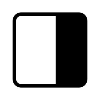 división pantalla monitor icono vector