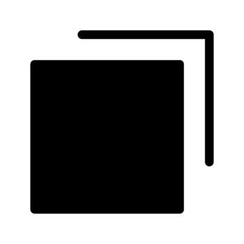 lengüeta interfaz sección icono vector