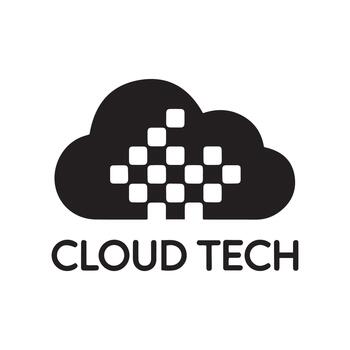 Cloud tech logo vector