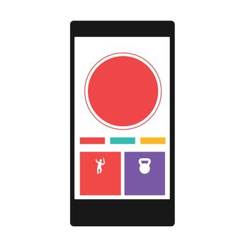 HIIT Timer Interval Cards vector