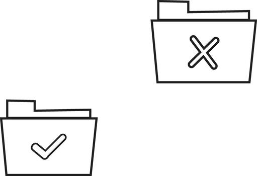 archivo carpeta organización conjunto vector