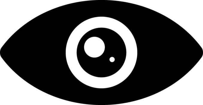 eye solid icon vector
