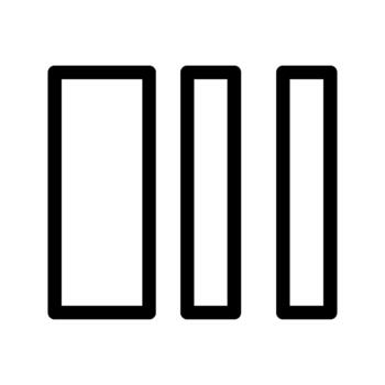 Rectangles geometry icon vector