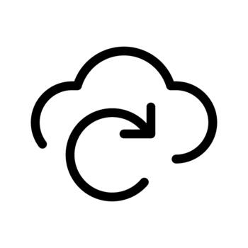 Cloud Sync Icon vector
