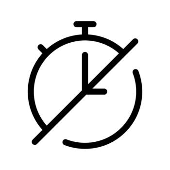 Temporizador apagado icono vector