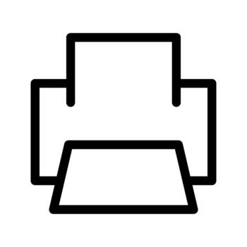 Printer device icon vector