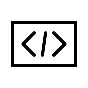 Coding programming icon vector