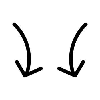 flecha dirección puntero icono vector