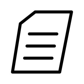 Paper document icon vector