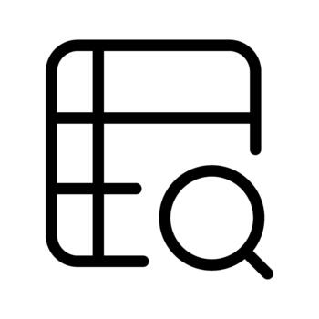 Database Search Icon vector