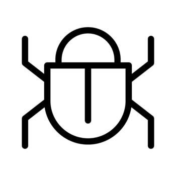 Bug error icon vector