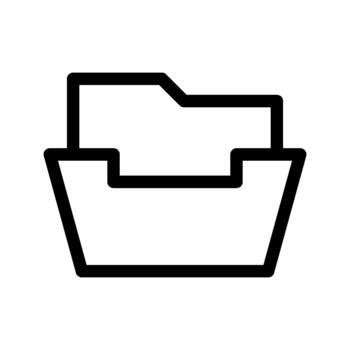 carpeta almacenamiento directorio icono vector