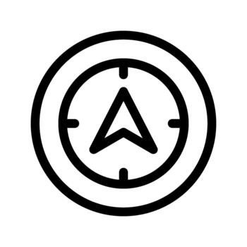 dirección Brújula navegación icono vector