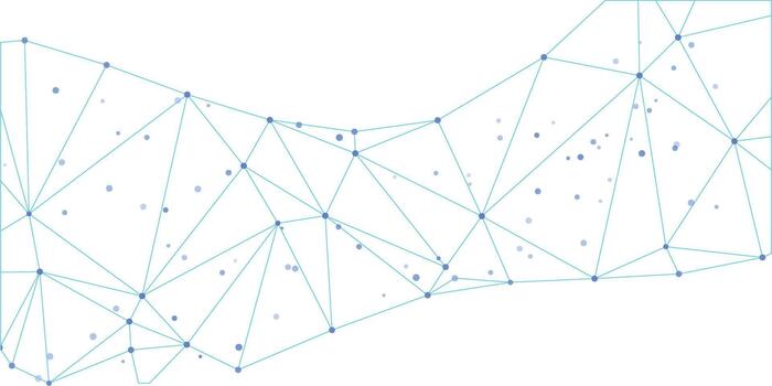 complejo red estructura con interconectado nodos vector